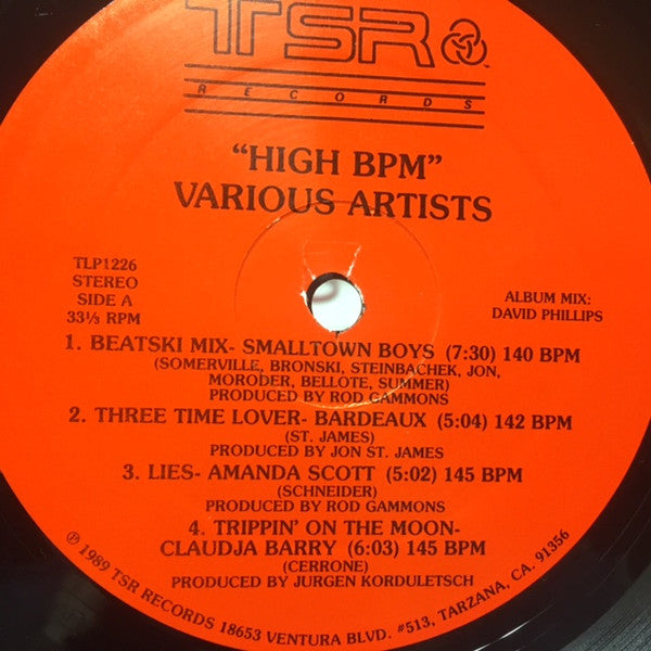 Various : High BPM: High Beats Per Minute (LP)