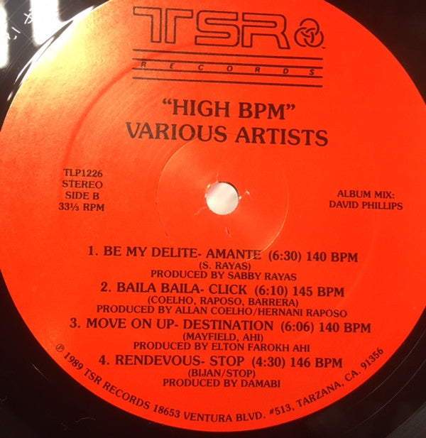 Various : High BPM: High Beats Per Minute (LP)