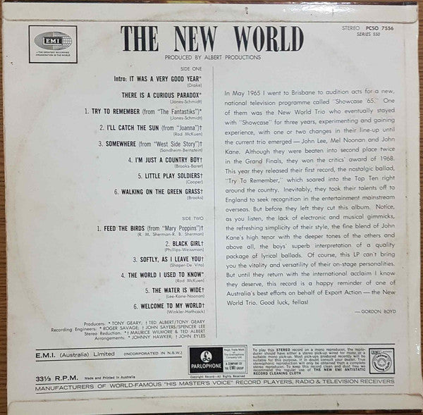 New World (3) : The New World (LP, Album)