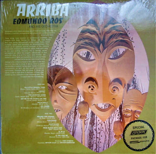 Edmundo Ros And His Orchestra* : Arriba! (LP, Album, S/Edition, Gat)