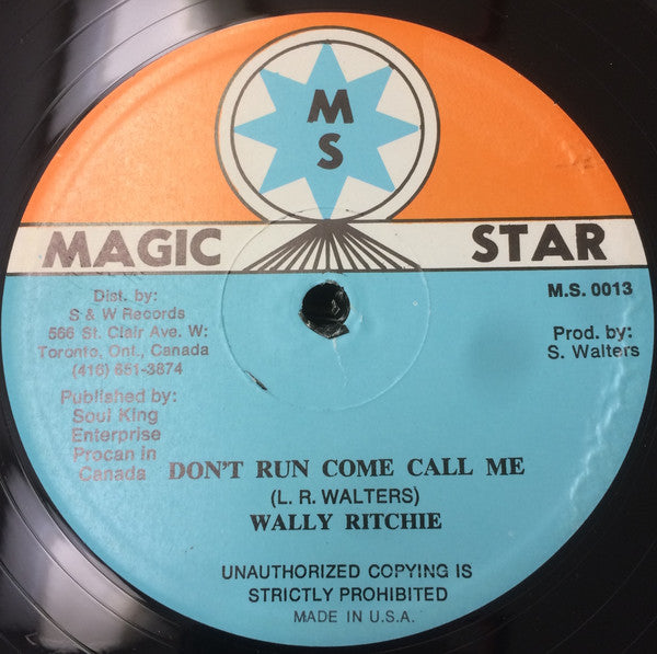 Wally Richie : Don't Run Come Call Me (12")