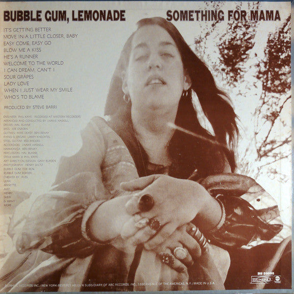 Mama Cass* : Bubble Gum, Lemonade &... Something For Mama (LP, Album, Mon)