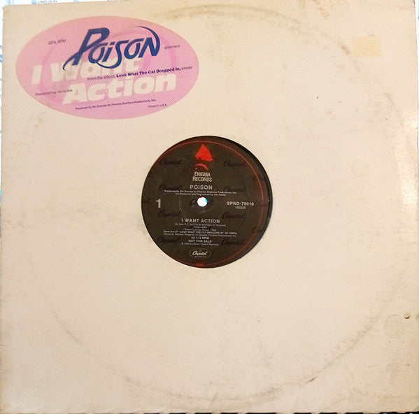 Poison (3) : I Want Action (12", Promo)