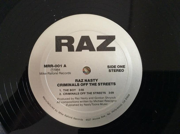 Raz Nasty : Criminals Off The Streets (12", EP)