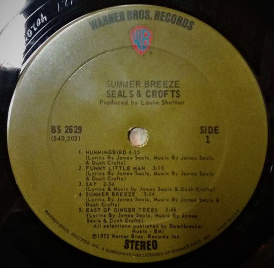 Seals & Crofts : Summer Breeze (LP, Album, Ter)