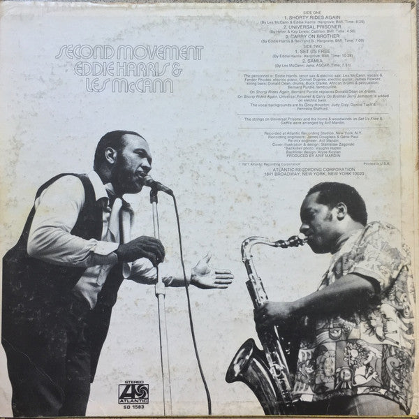 Eddie Harris & Les McCann : Second Movement (LP, Album, Mon)