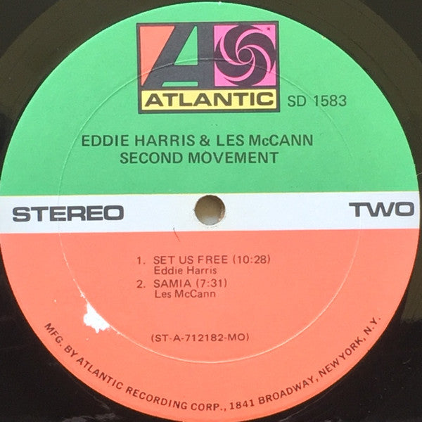 Eddie Harris & Les McCann : Second Movement (LP, Album, Mon)