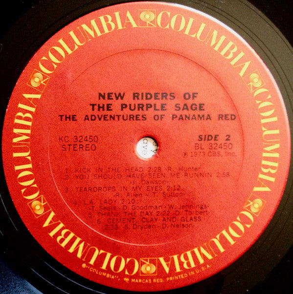 New Riders Of The Purple Sage : The Adventures Of Panama Red (LP, Album, Gat)