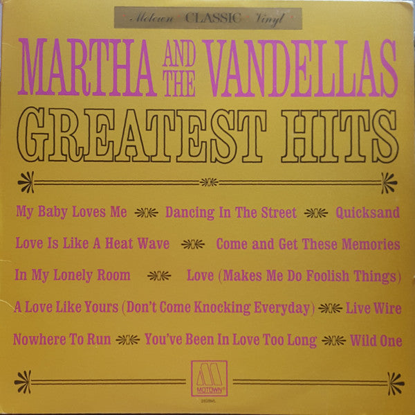 Martha And The Vandellas* : Greatest Hits (LP, Comp, RE)