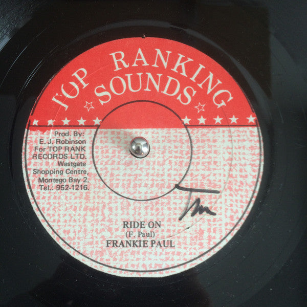 Frankie Paul : Ride On (12", Single)