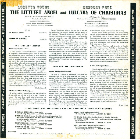 Loretta Young / Gregory Peck (3) : The Littlest Angel / Lullaby Of Christmas (LP)