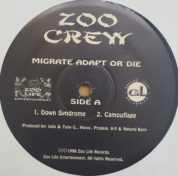 Zoo Crew : Migrate Adapt Or Die (12", EP)