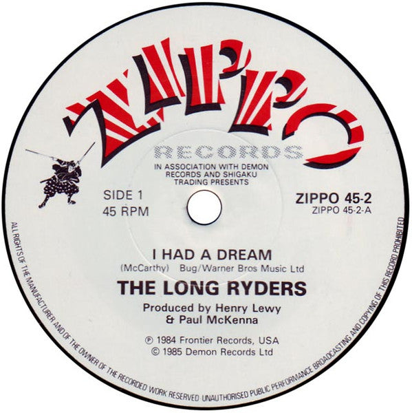 The Long Ryders : I Had A Dream (7", Single)