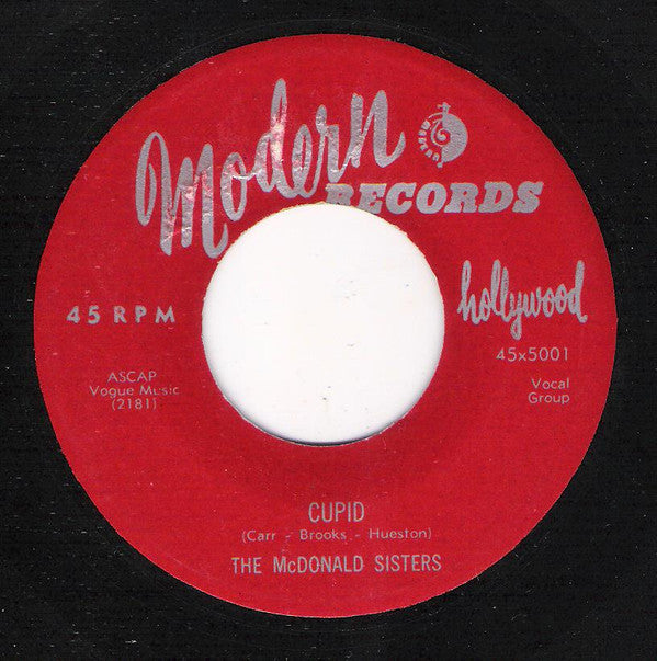 The McDonald Sisters (4) : Cupid / I'm Gonna Keep My Eyes On You (7")