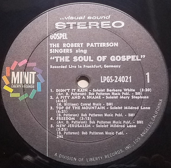 The Robert Patterson Singers : The Soul Of Gospel (LP)