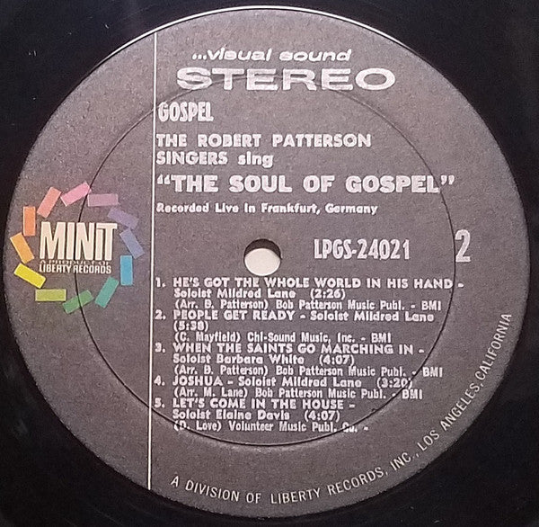 The Robert Patterson Singers : The Soul Of Gospel (LP)