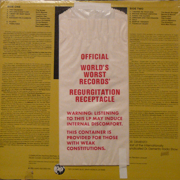 Various : The Rhino Brothers Present The World's Worst Records! (LP, Comp)