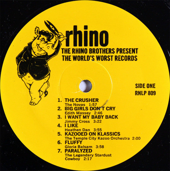 Various : The Rhino Brothers Present The World's Worst Records! (LP, Comp)