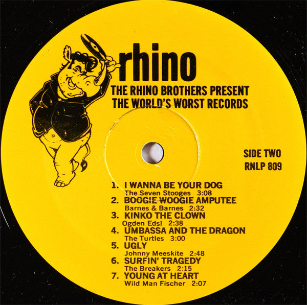 Various : The Rhino Brothers Present The World's Worst Records! (LP, Comp)