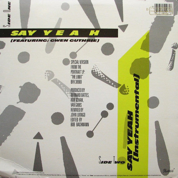 The Limit (2) : Say Yeah (12", Single)