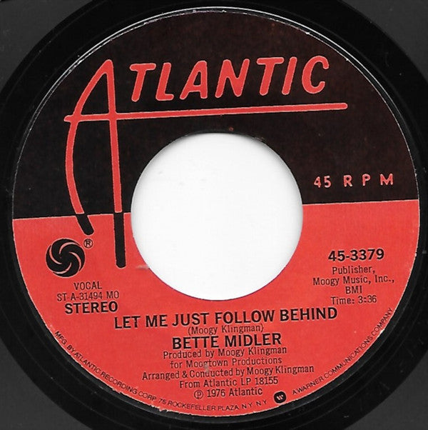 Bette Midler : You're Movin' Out Today (7", Single, MO)