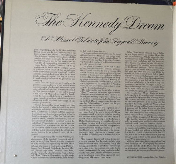 Oliver Nelson And His Orchestra : The Kennedy Dream (LP, Album, Gat)