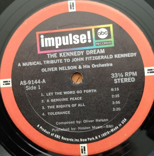 Oliver Nelson And His Orchestra : The Kennedy Dream (LP, Album, Gat)