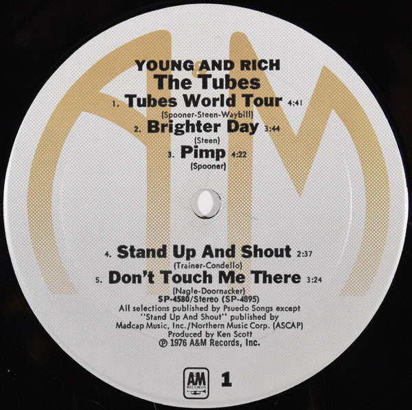 The Tubes : Young And Rich (LP, Album, Mon)