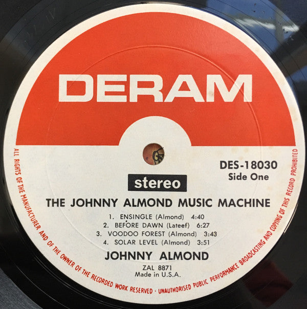 Johnny Almond Music Machine : Patent Pending (LP, Album, Mon)