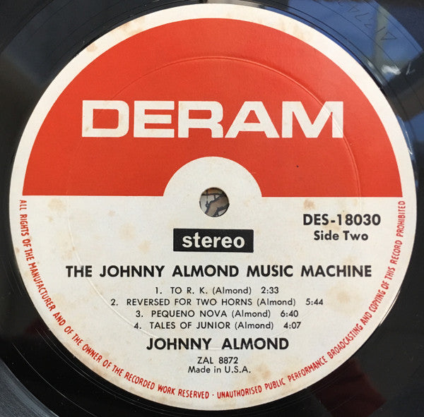 Johnny Almond Music Machine : Patent Pending (LP, Album, Mon)