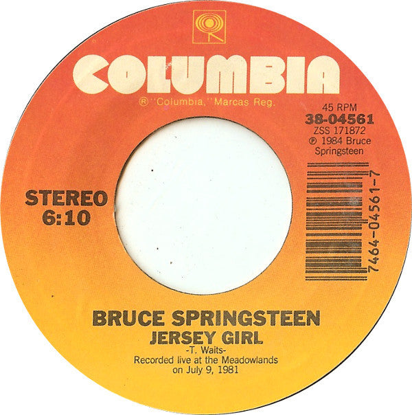 Bruce Springsteen : Cover Me / Jersey Girl (7", Single, Styrene, Pit)