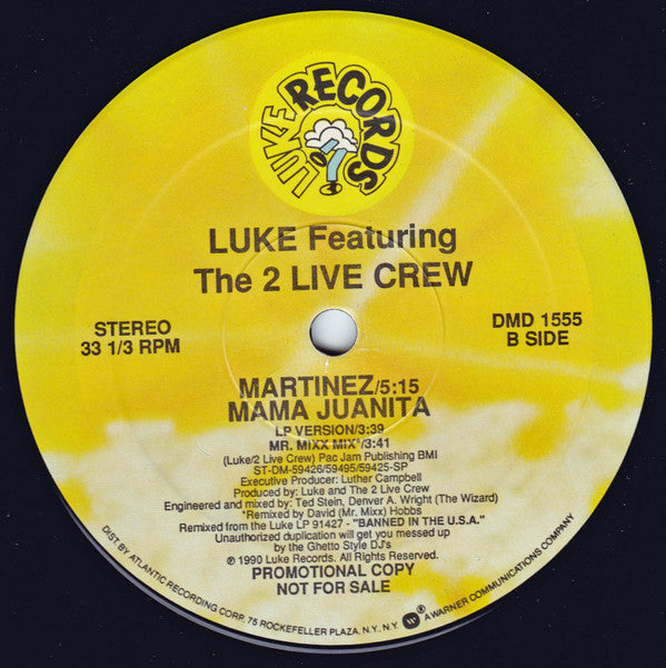 Luke Featuring The 2 Live Crew : Mama Juanita (12", Promo)