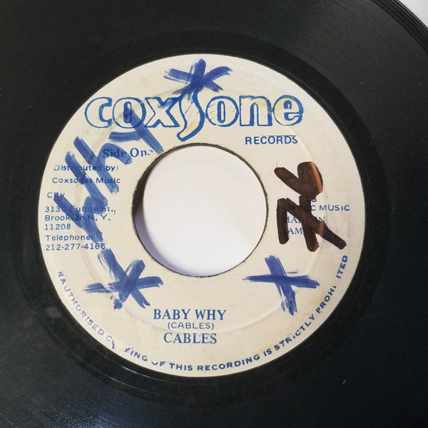 The Cables / Jackie Mittoo : Baby Why / Everybody Plays The Fool (7")