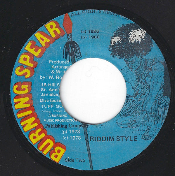 Burning Spear : Bad To Worse (7", Single)