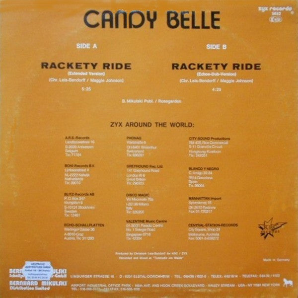 Candy Belle : Rackety Ride (12")