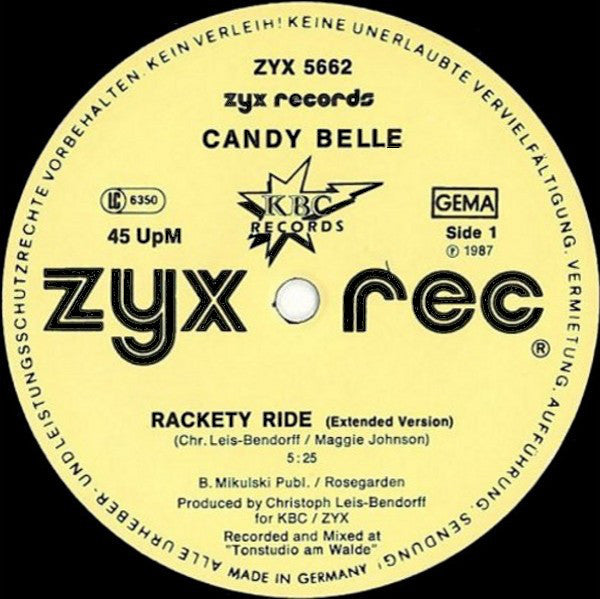 Candy Belle : Rackety Ride (12")