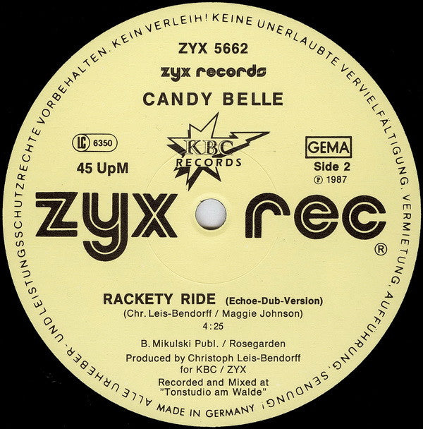 Candy Belle : Rackety Ride (12")