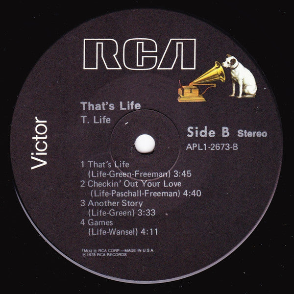 T. Life* : That's Life (LP, Album)