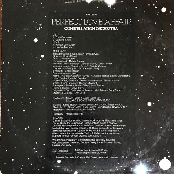 Constellation Orchestra : Perfect Love Affair (LP, Album, PRC)