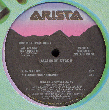 Maurice Starr : Electric Funky Drummer (12", Promo)