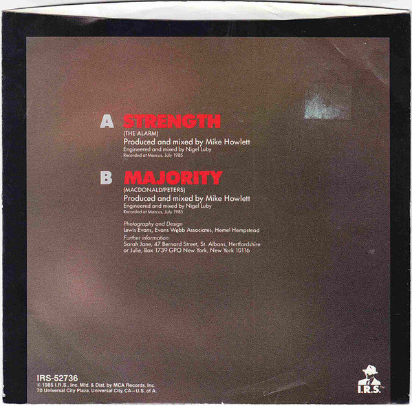 The Alarm : Strength (7", Promo, Pin)