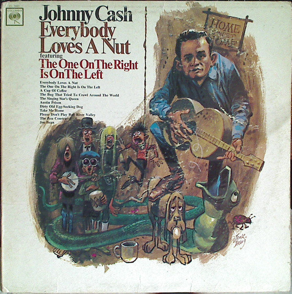 Johnny Cash : Everybody Loves A Nut (LP, Album, Mono, Ter)