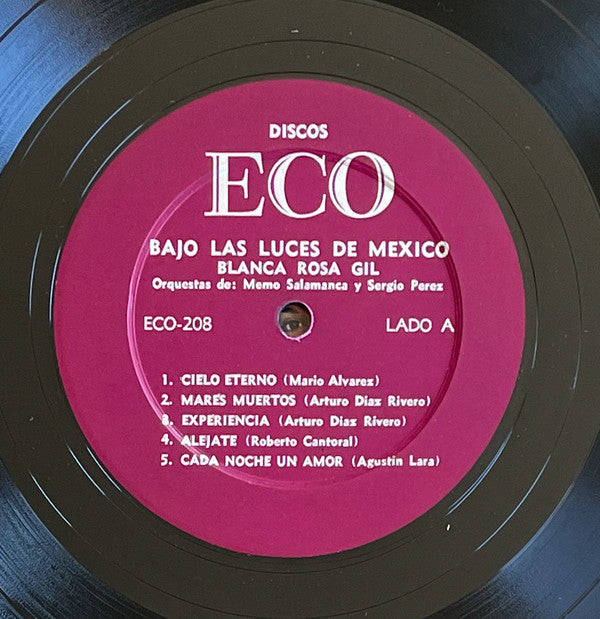 Blanca Rosa Gil : Bajo Las Luces De Mexico (LP, Mono)