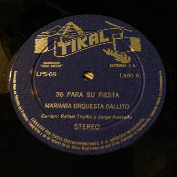 Marimba Orquesta Gallito : 36 Para Su Fiesta (LP, Album)