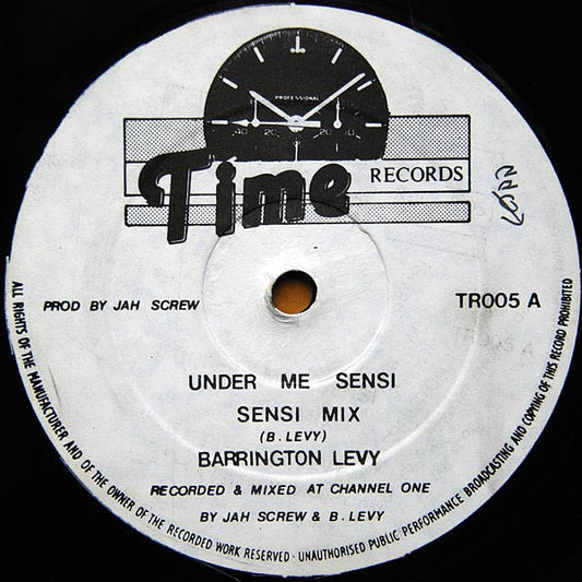 Barrington Levy : Under Me Sensi (12")