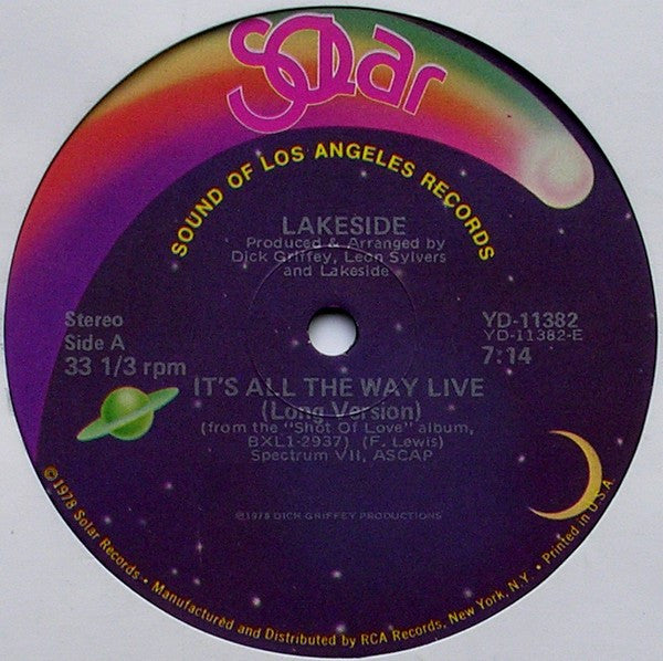 Lakeside : It's All The Way Live (12")