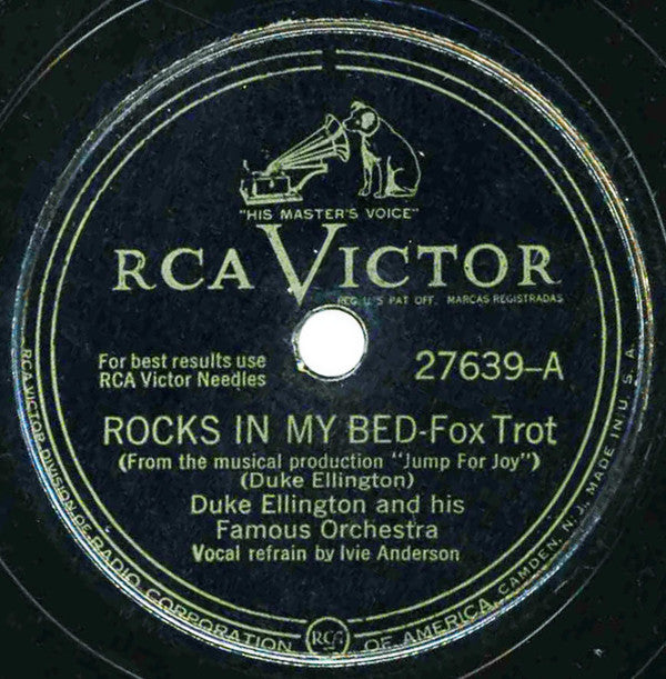 Duke Ellington And His Famous Orchestra* : Rocks In My Bed / Bli-Blip (Shellac, 10")