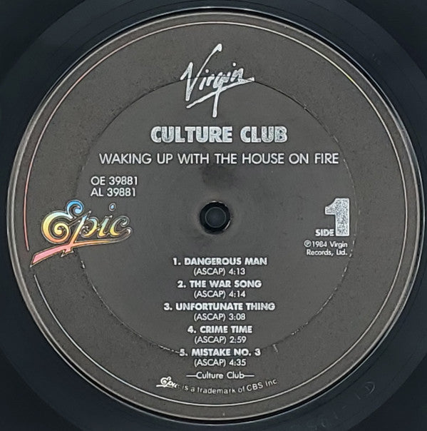 Culture Club : Waking Up With The House On Fire (LP, Album, Car)