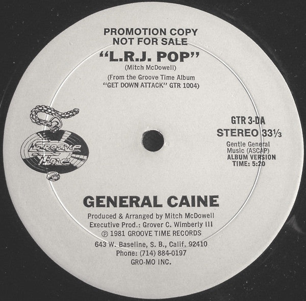 General Caine : L.R.J. Pop (12", Promo)