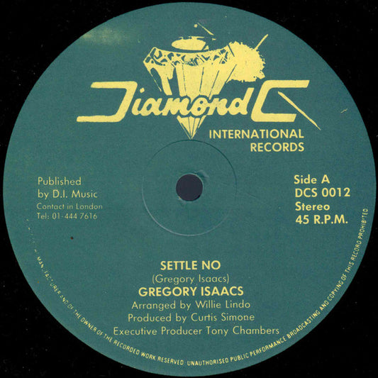 Gregory Isaacs : Settle No (12", Maxi)